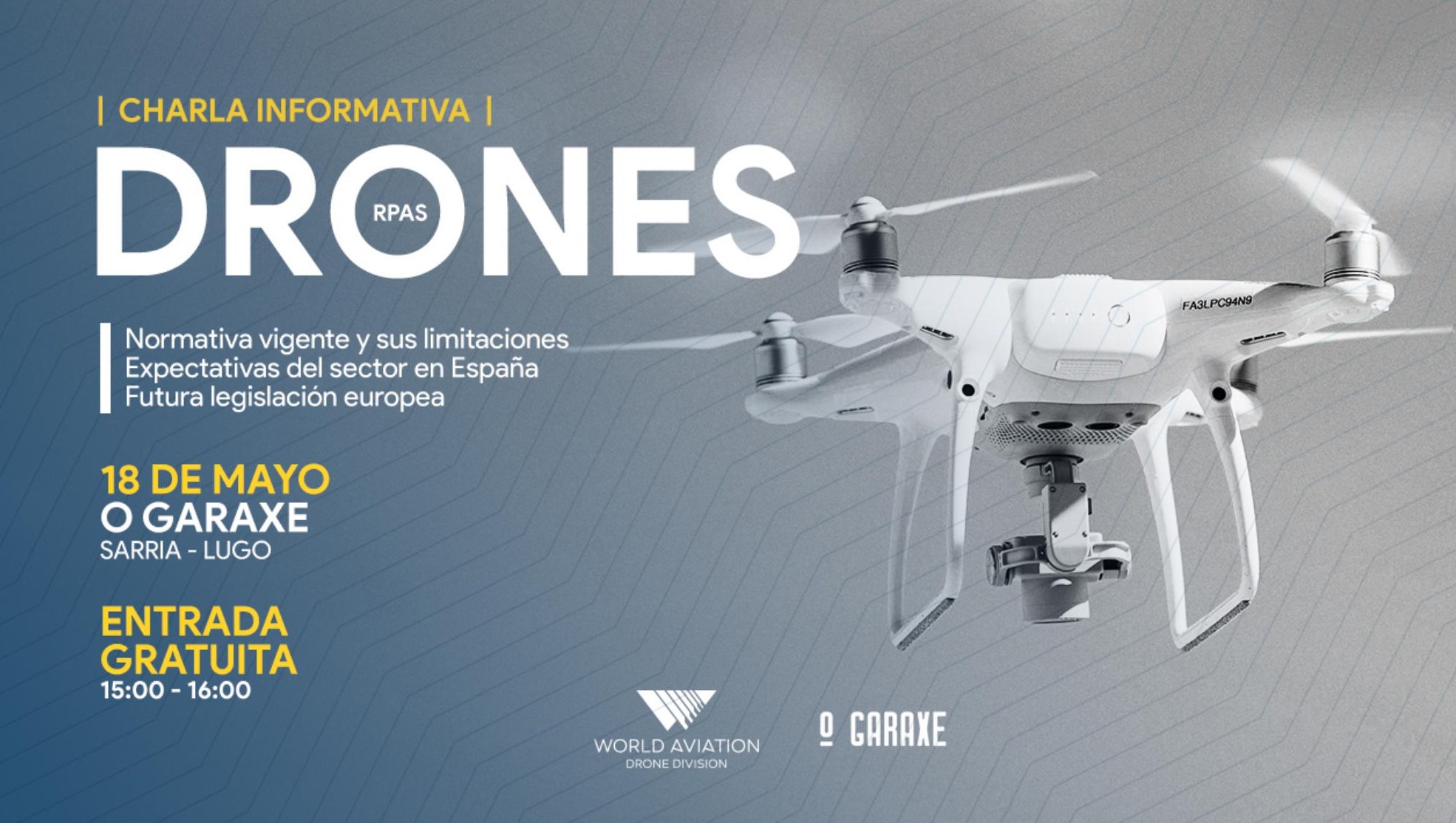 Puntuación tonto Continental Charla informativa sobre drones en O Garaxe de Sarria | Diario de Lemos